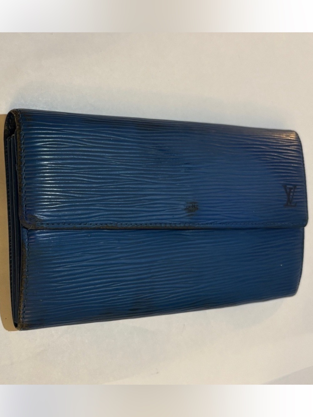 Louis Vuitton Navy Leather wallet